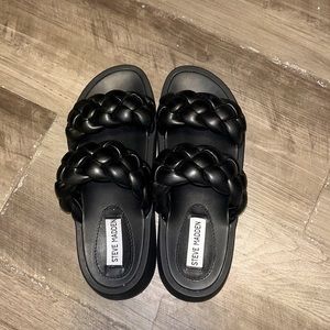 Steve Madden Choice Slide Sandals-Black